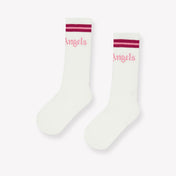 Palm Angels Kids Girls  Socks Offwhite