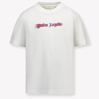 Palm Angels Kids Boys  T-Shirt Offwhite