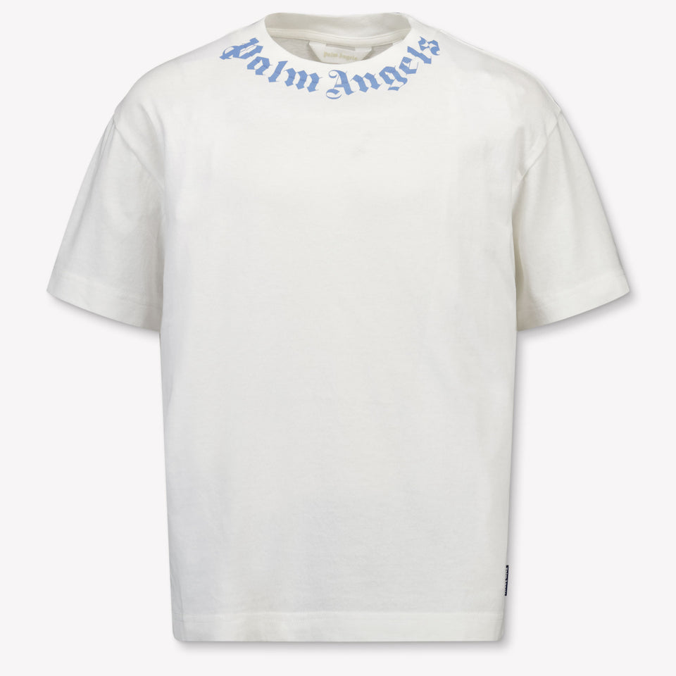 Palm Angels Kids Boys  T-Shirt Offwhite