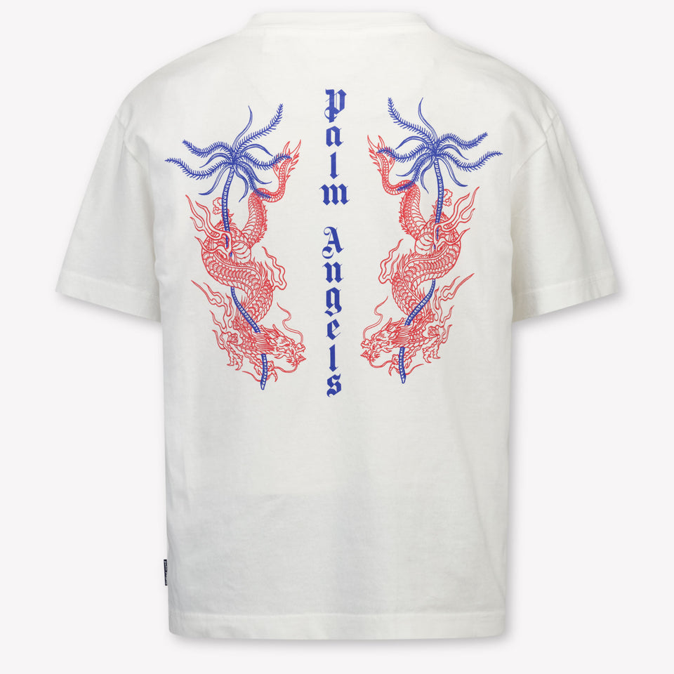 Palm Angels Kids Boys  T-Shirt Offwhite