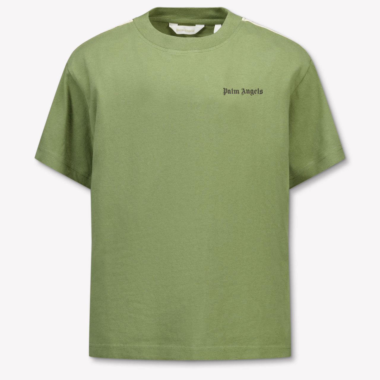 Palm Angels Kids Boys  T-Shirt Army