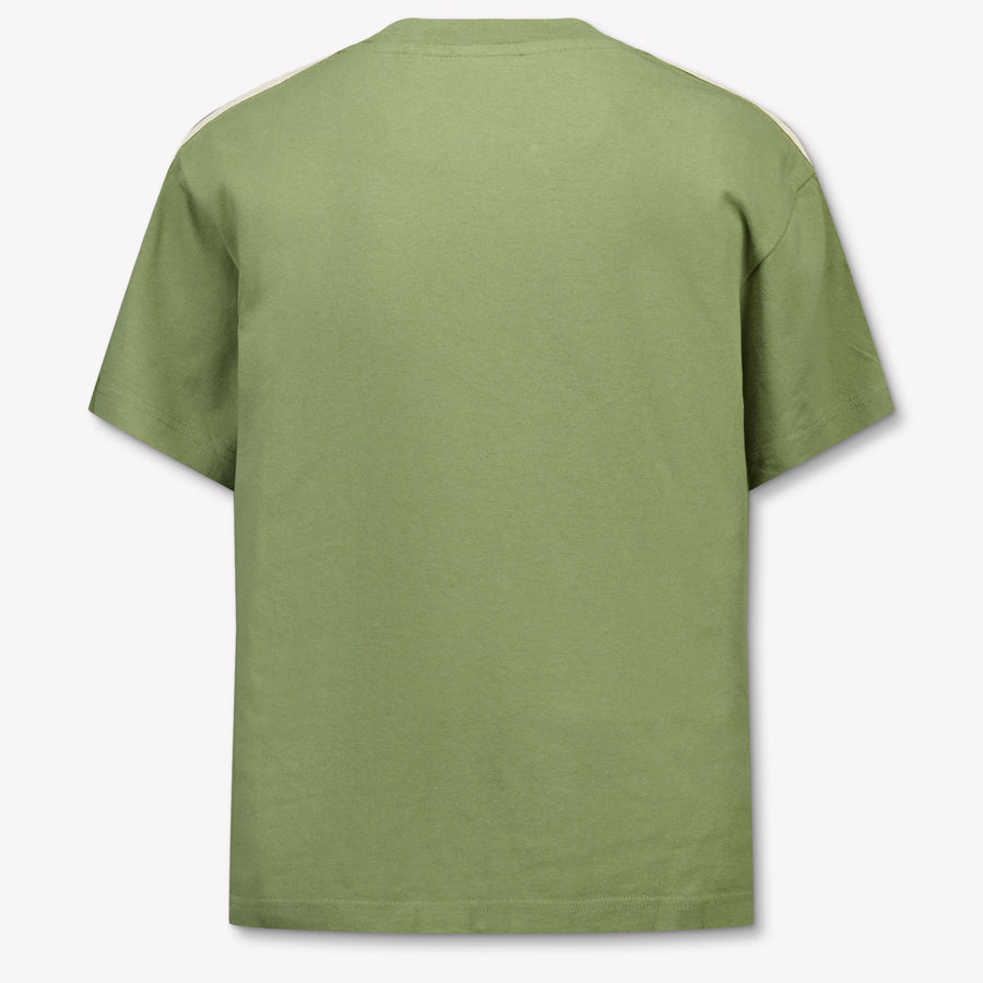Palm Angels Kids Boys  T-Shirt Army