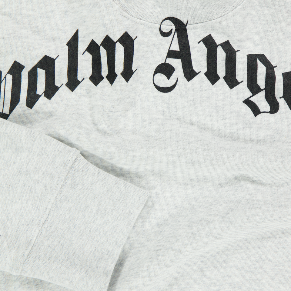 Palm Angels Kids Boys Sweater  Gray