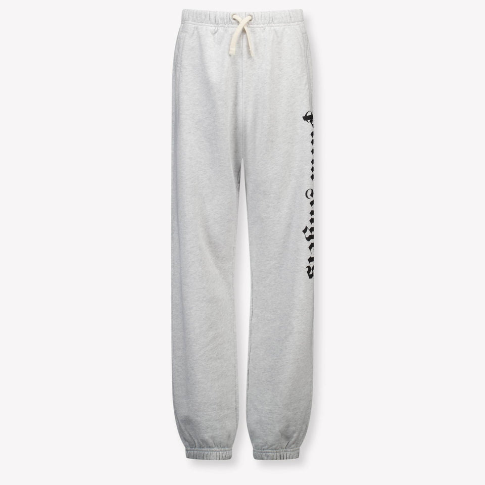 Palm Angels Kids Boys  Pants Gray