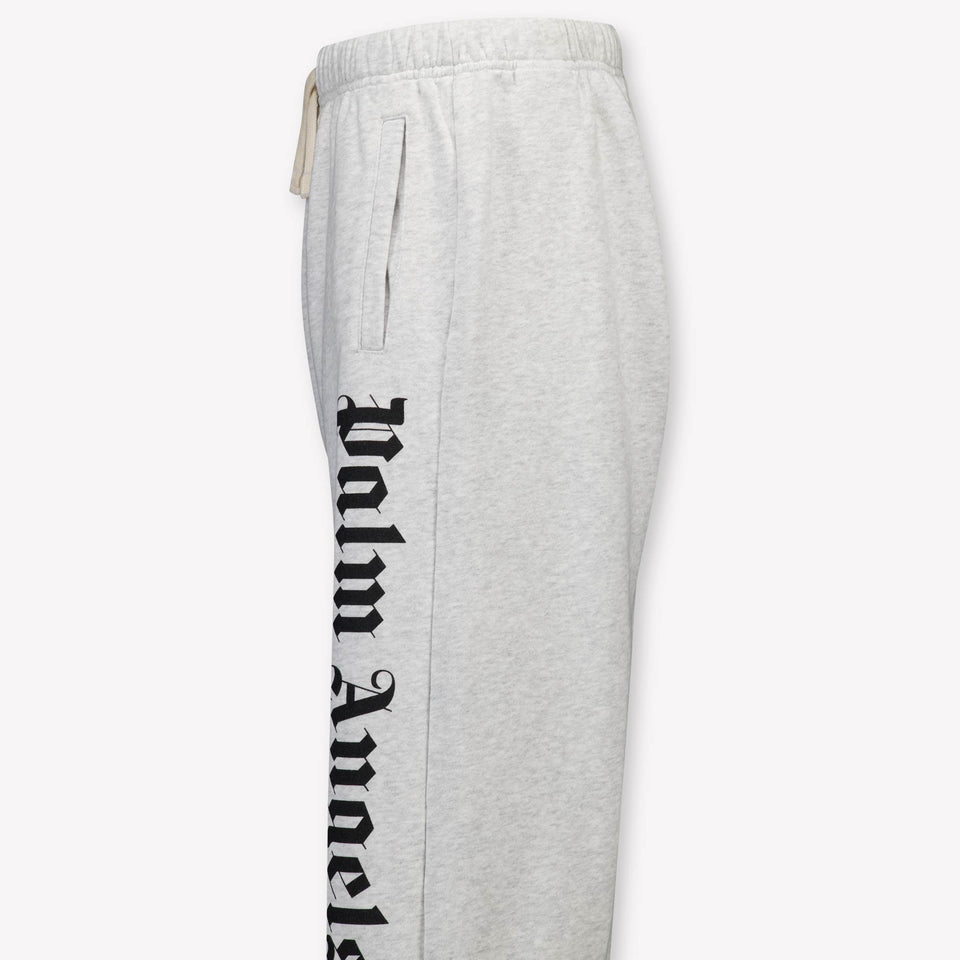 Palm Angels Kids Boys  Pants Gray