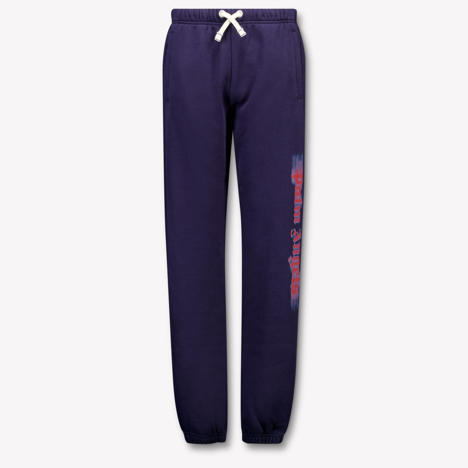 Palm Angels Kids Boys  Pants Navy