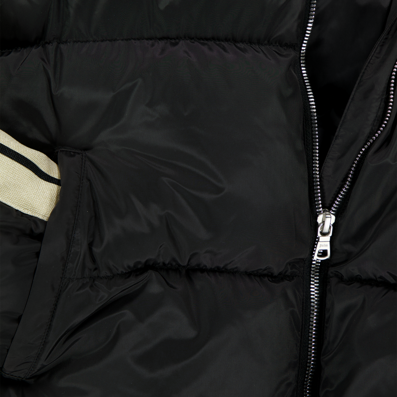 Palm Angels Kids Boys Winter Jacket  Black