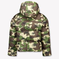 Palm Angels Kids Boys Winter Jacket  Army