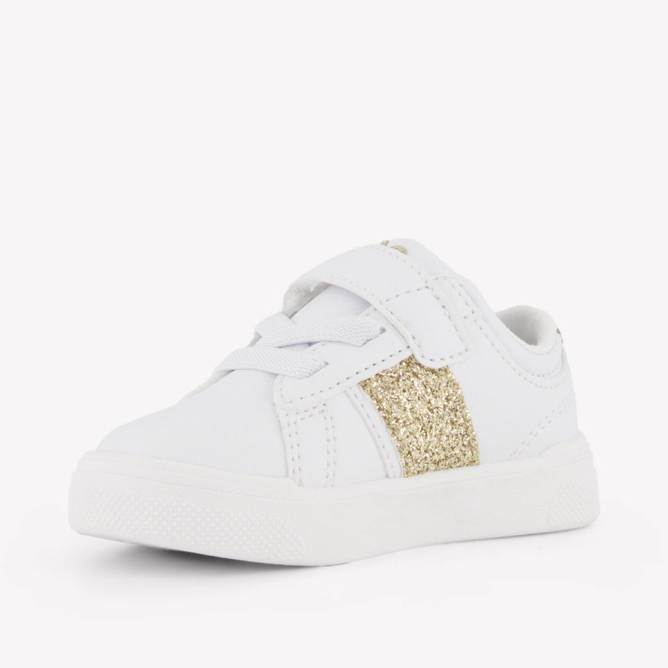 Ralph Lauren Frazier Meisjes Sneakers In Wit
