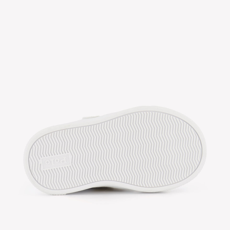 Ralph Lauren Frazier Meisjes Sneakers In Wit
