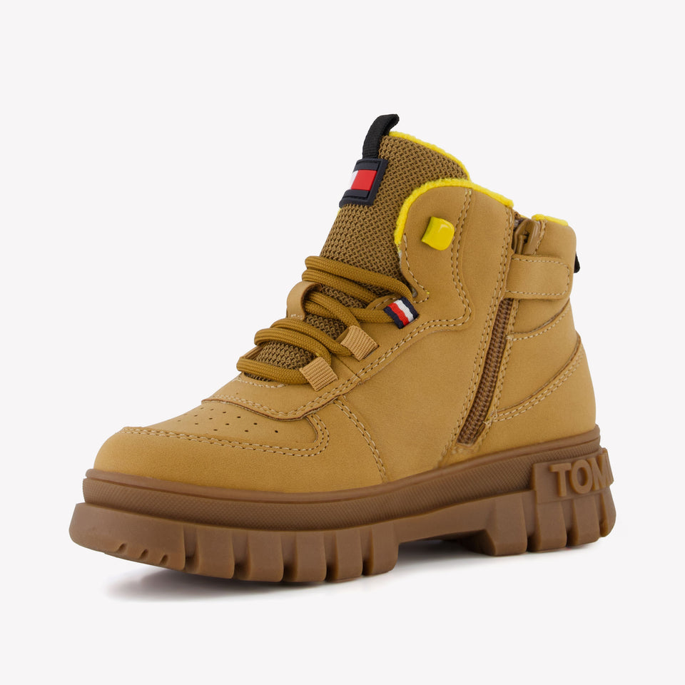 Tommy Hilfiger Jongens Snowboots In Camel