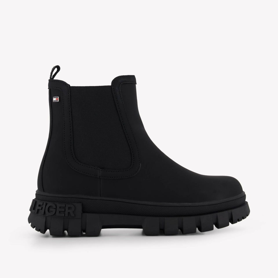 Tommy Hilfiger Unisex Boots  Black