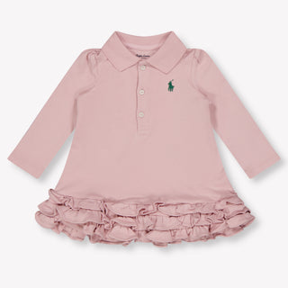 Ralph Lauren Baby Meisjes Jurk In Roze
