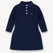Ralph Lauren Baby Meisjes Jurk In Navy