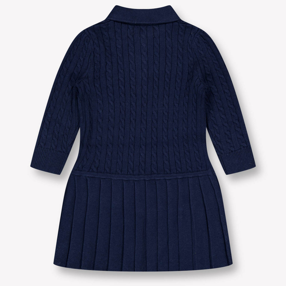 Ralph Lauren Baby Meisjes Jurk In Navy