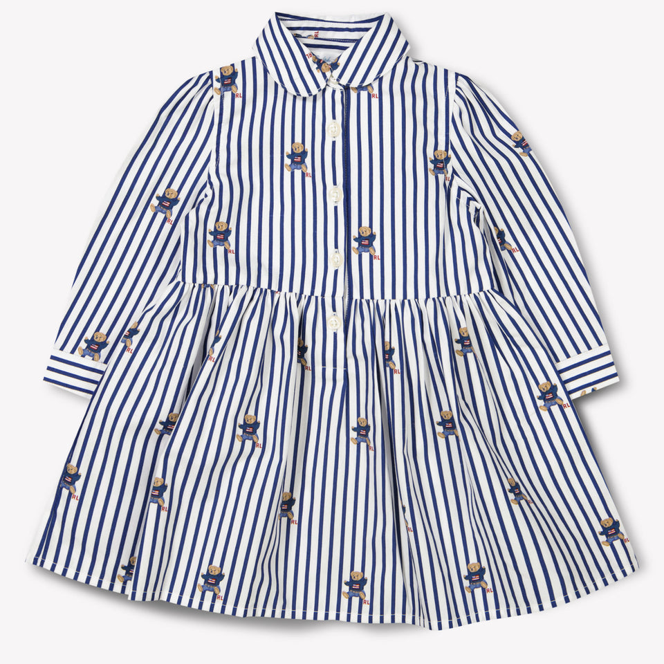Ralph Lauren Baby Meisjes Jurk In Navy