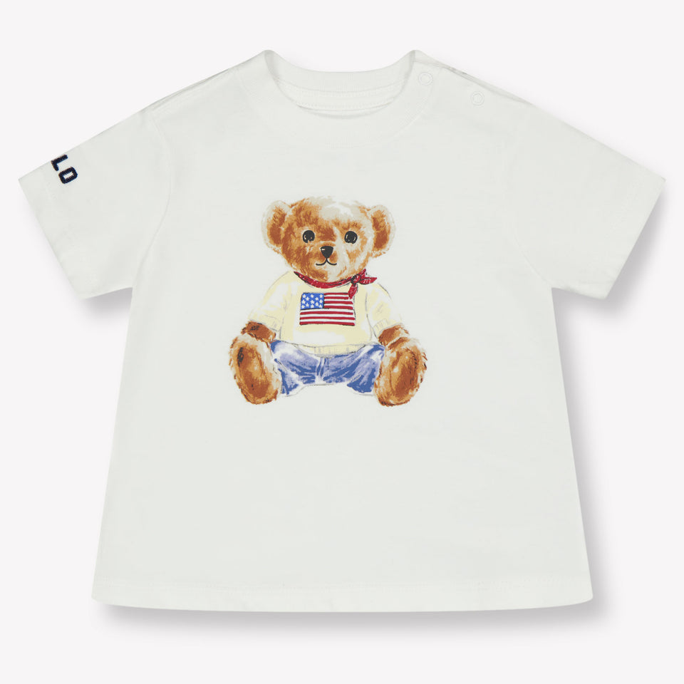 Ralph Lauren Baby Jongens T-Shirt In Wit