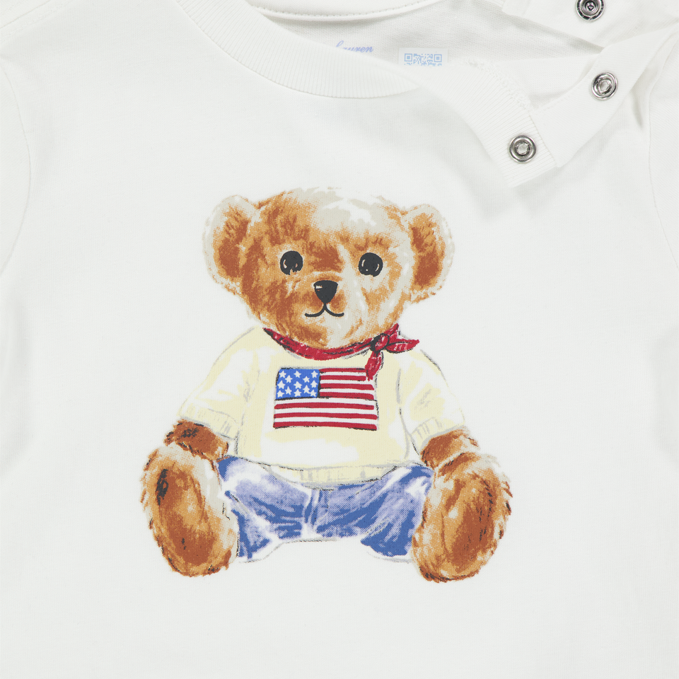 Ralph Lauren Baby Jongens T-Shirt In Wit