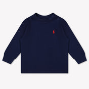 Ralph Lauren Baby Jongens T-Shirt In Navy