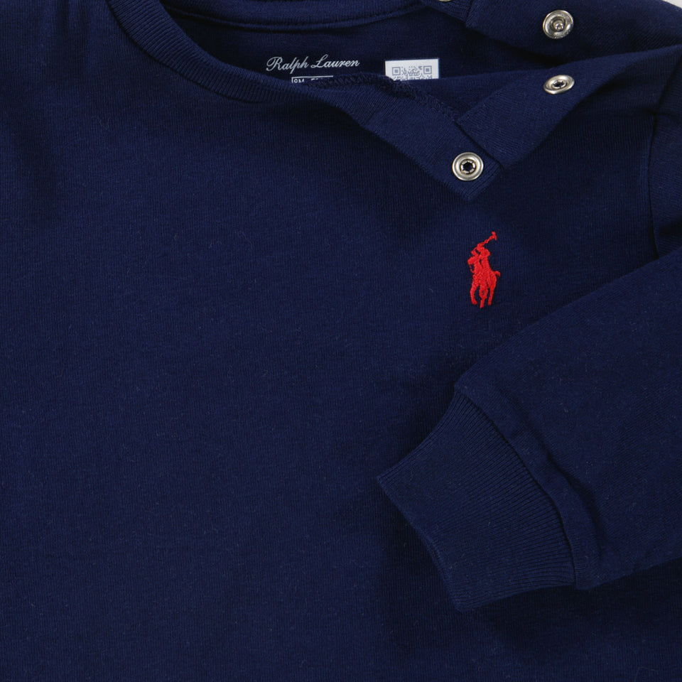 Ralph Lauren Baby Jongens T-Shirt In Navy