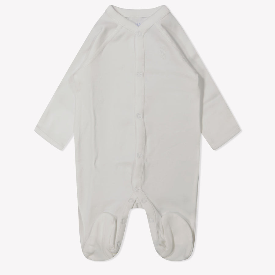Ralph Lauren Baby Unisex Romper in White