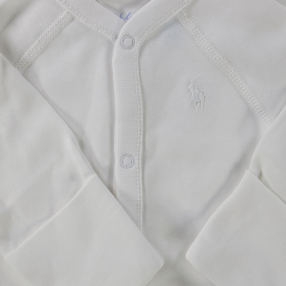 Ralph Lauren Baby Unisex Playsuit  White