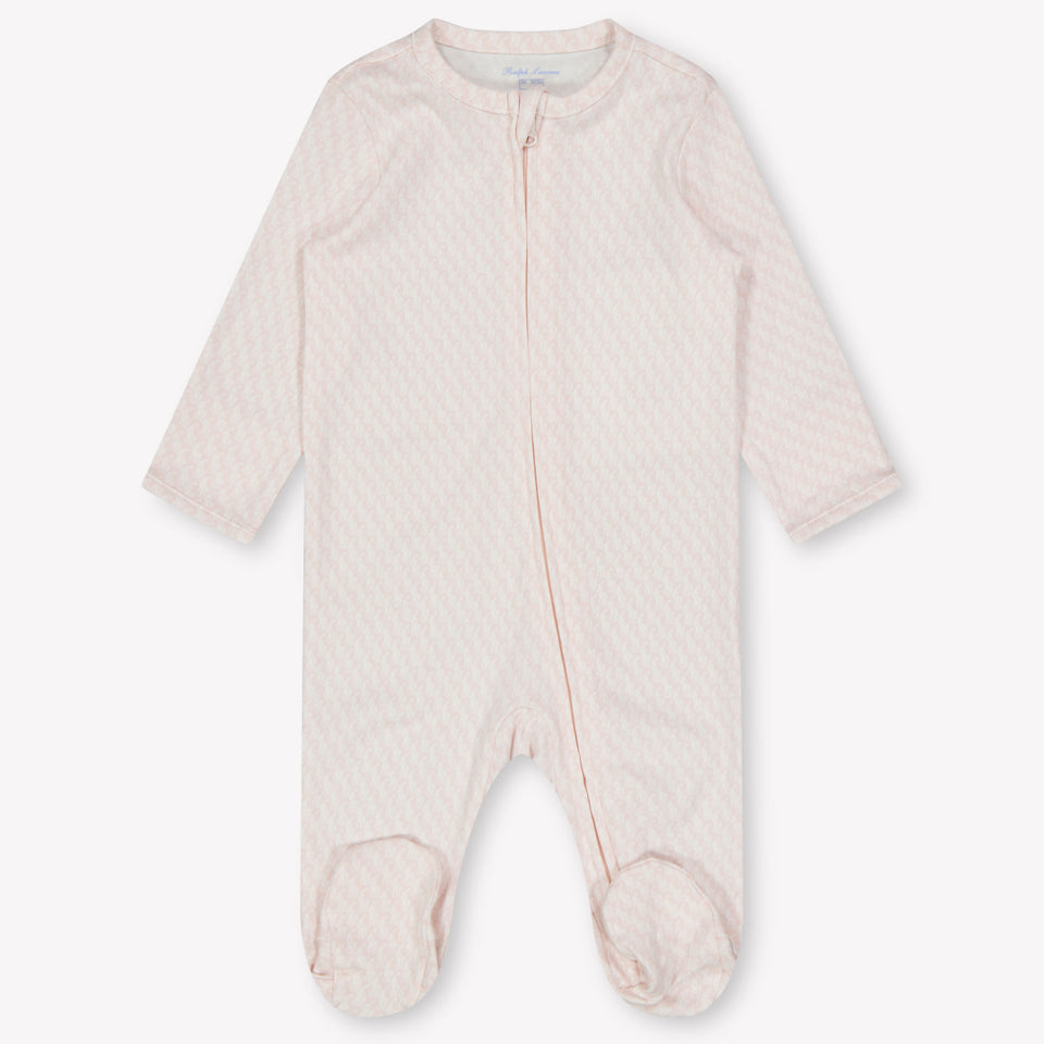 Ralph Lauren Baby Unisex Playsuit  Light Pink