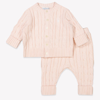 Ralph Lauren Baby Unisex Setje In Licht Roze