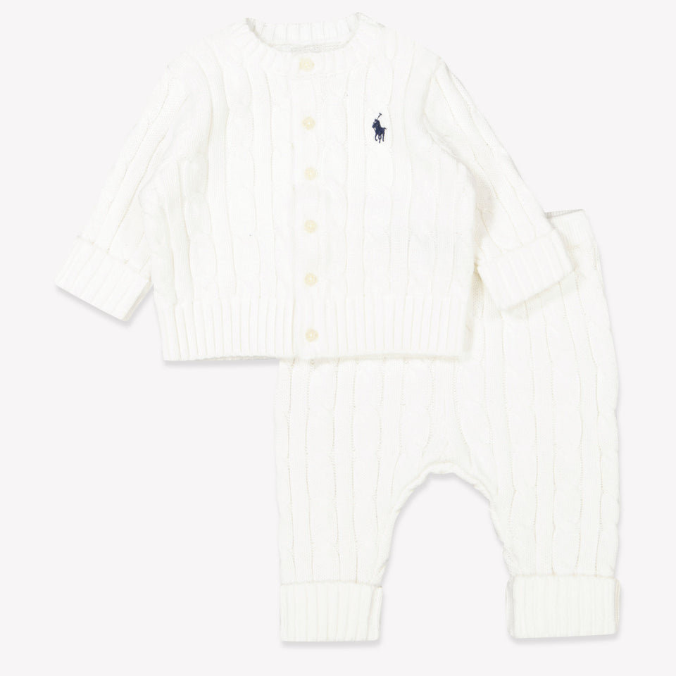 Ralph Lauren Baby Unisex Setje In Wit