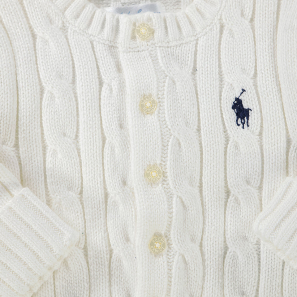 Ralph Lauren Baby Unisex Setje In Wit