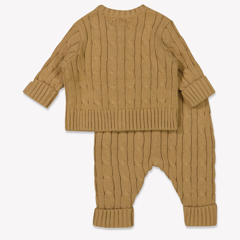 Ralph Lauren Baby Unisex Setje In Camel
