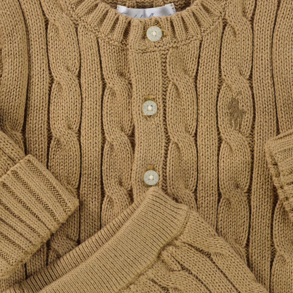 Ralph Lauren Baby Unisex Setje In Camel