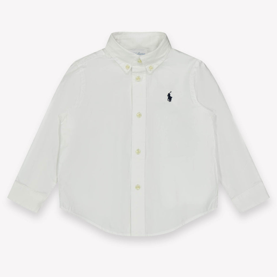 Ralph Lauren Baby Jongens Blouse In Wit