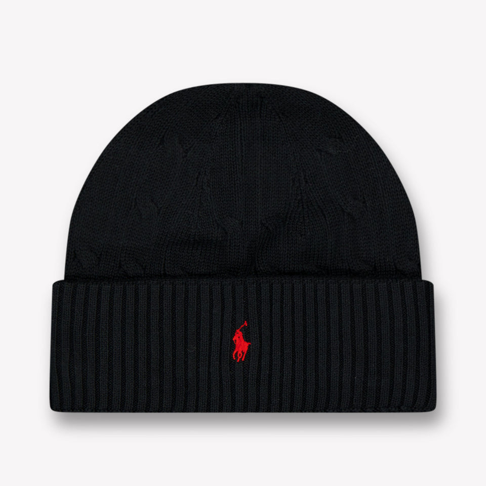 Ralph Lauren Kinder Unisex Muts In Zwart