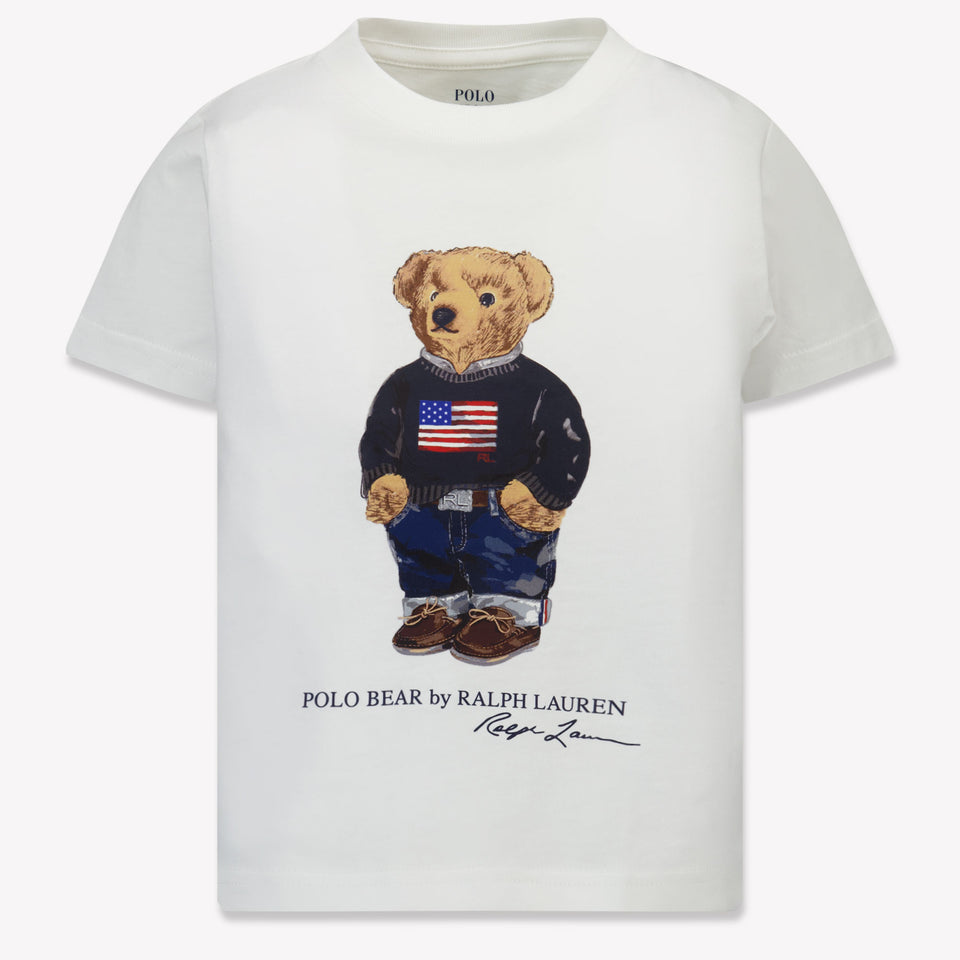 Ralph Lauren Kinder Jongens T-Shirt In Wit