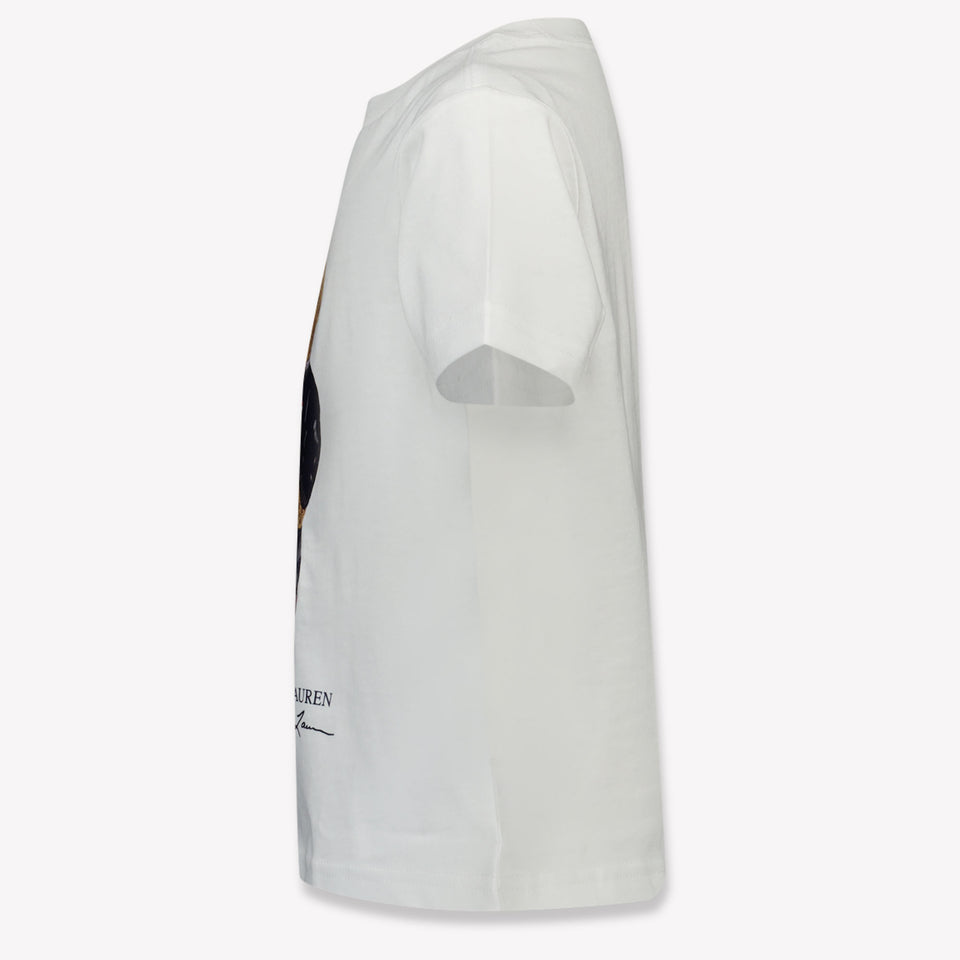 Ralph Lauren Kinder Jongens T-Shirt In Wit