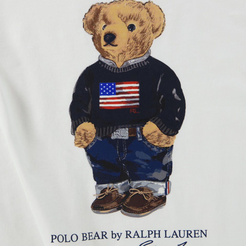 Ralph Lauren Kinder Jongens T-Shirt In Wit