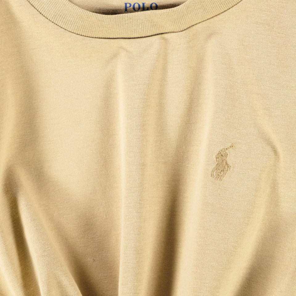 Ralph Lauren Kinder Jongens T-Shirt In Khaki