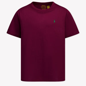 Ralph Lauren Kids Boys T-Shirt In Bordeaux