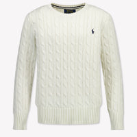 Ralph Lauren Kids Boys Sweater In OffWhite