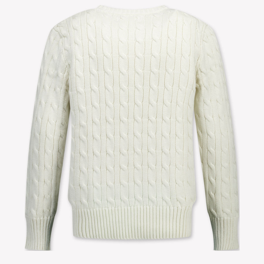 Ralph Lauren Kids Boys Sweater In OffWhite