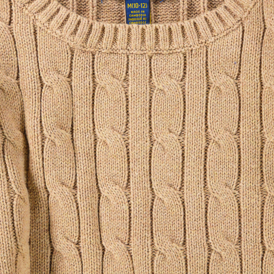 Ralph Lauren Kids Boys Sweater  Camel