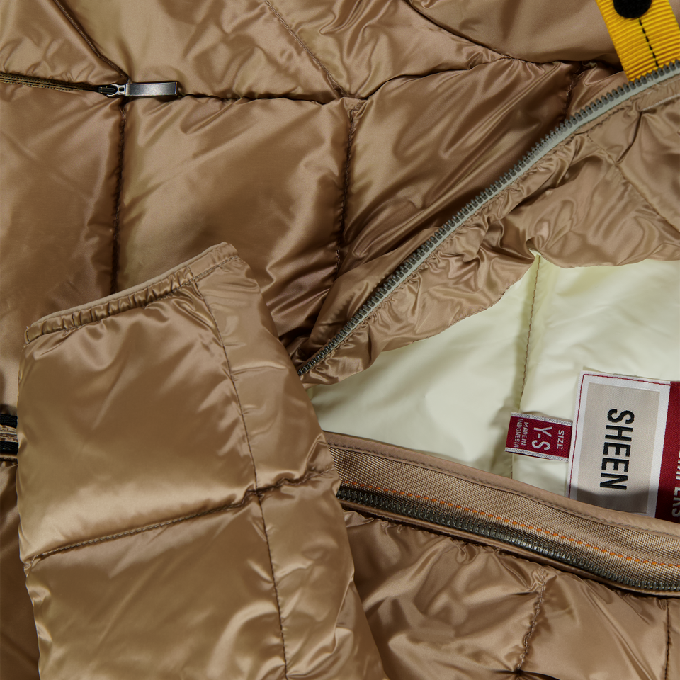 Parajumpers Kids Girls Winter Coat  Beige