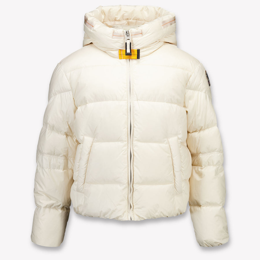 Parajumpers Girls Winter Jacket in Off-White