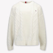 Tommy Hilfiger Kinder Jongens Trui In Off White