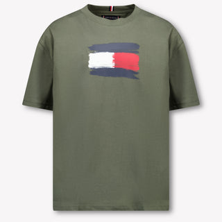 Tommy Hilfiger Kinder Jongens T-Shirt In Army