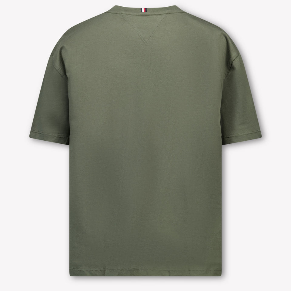 Tommy Hilfiger Kinder Jongens T-Shirt In Army