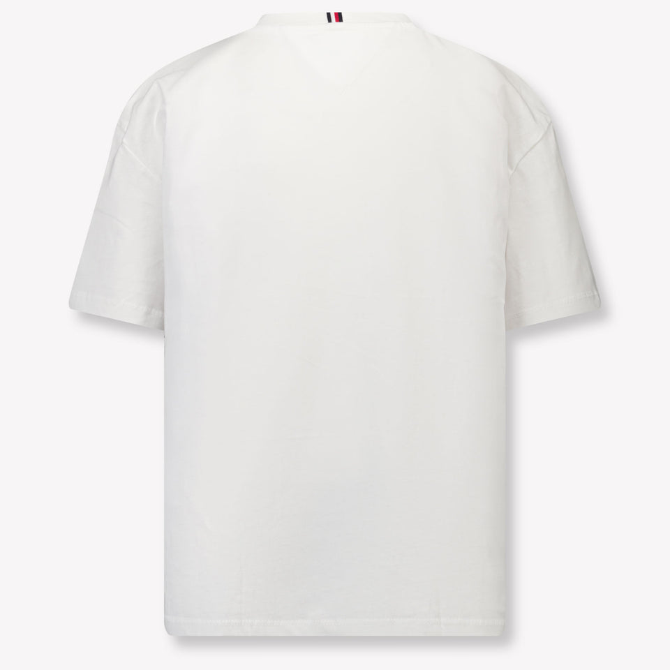 Tommy Hilfiger Kinder Jongens T-Shirt In Wit