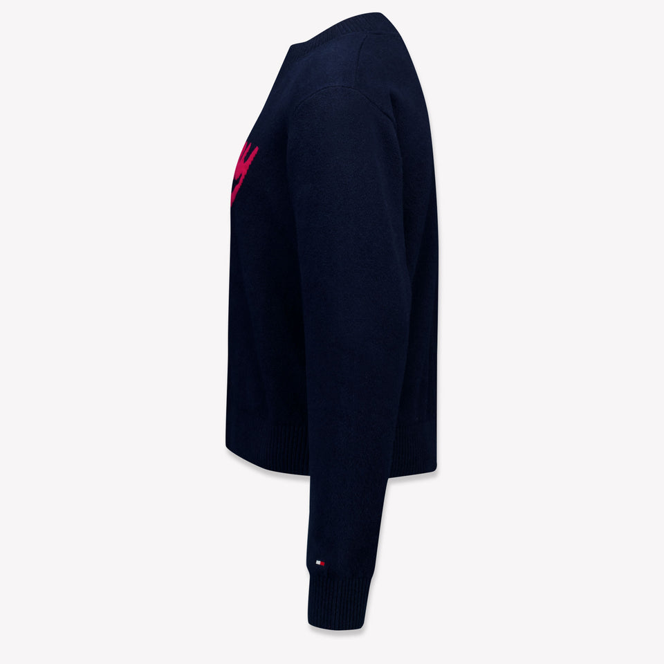Tommy Hilfiger Kinder Meisjes Trui In Navy