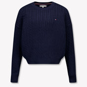 Tommy Hilfiger Kids Girls Sweater Navy